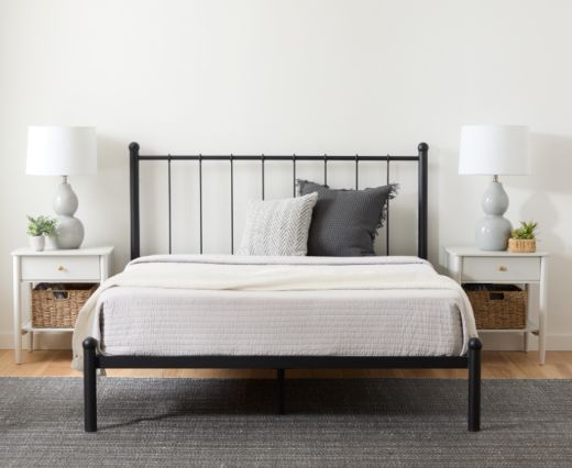 Simmons Black Metal Bed