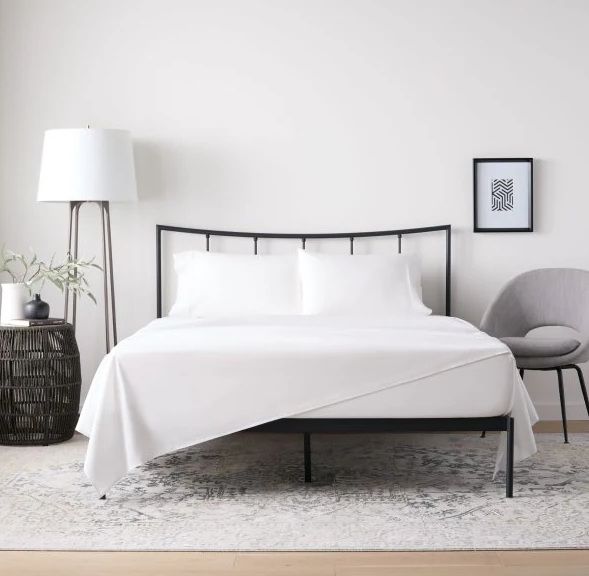 White Double-Brushed Microfiber Sheet Set