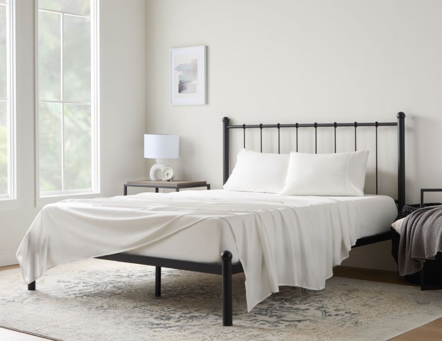 Rayon from Bamboo Blend White Sheet Set